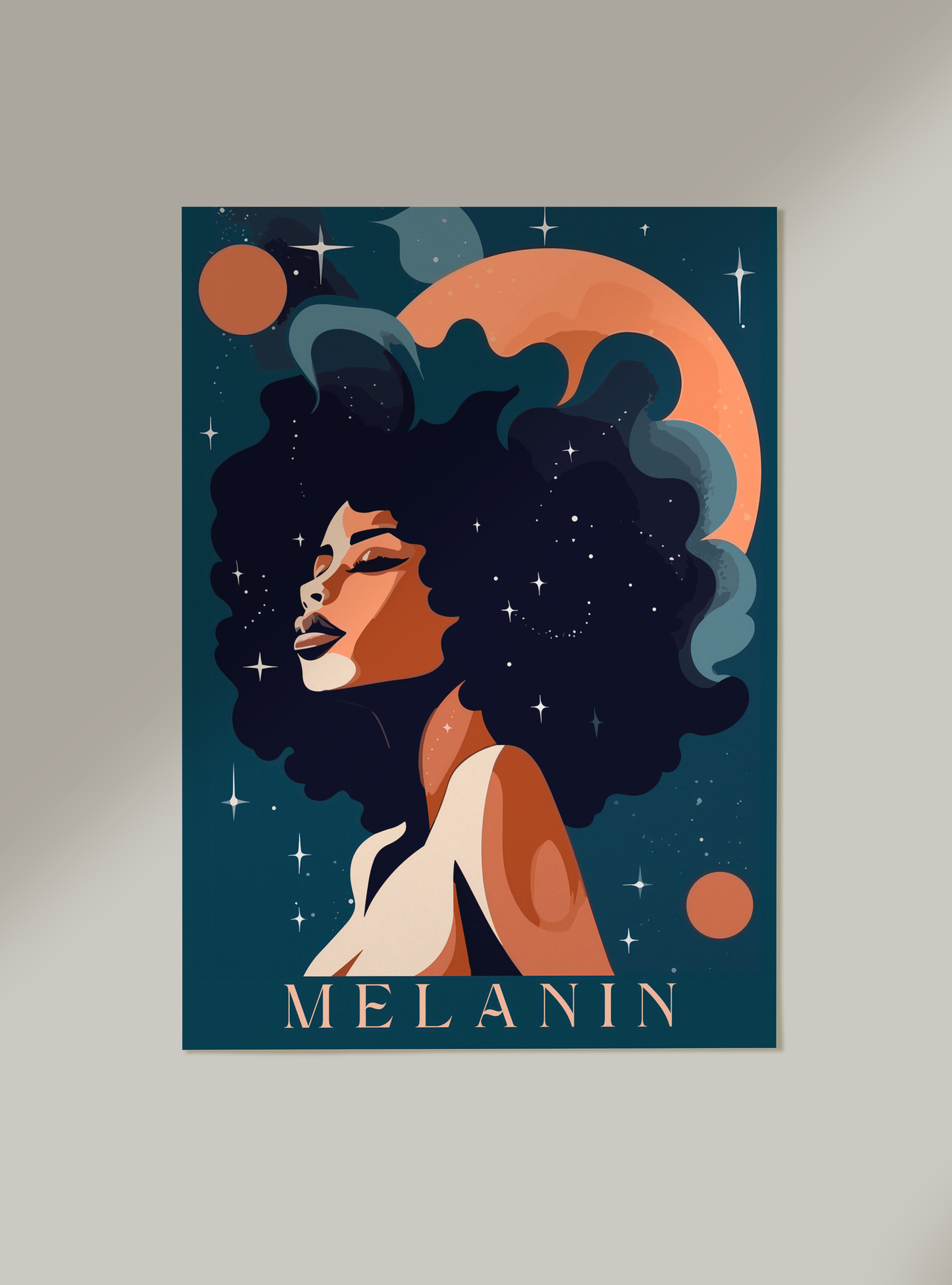 Cosmic Melanin Poster + Lip Lined Poster